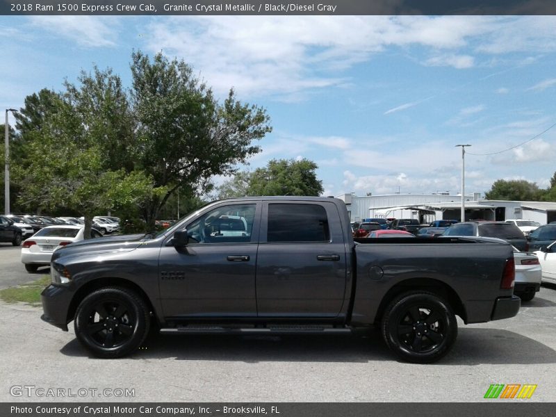 Granite Crystal Metallic / Black/Diesel Gray 2018 Ram 1500 Express Crew Cab