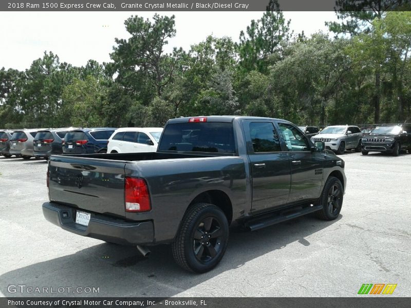 Granite Crystal Metallic / Black/Diesel Gray 2018 Ram 1500 Express Crew Cab