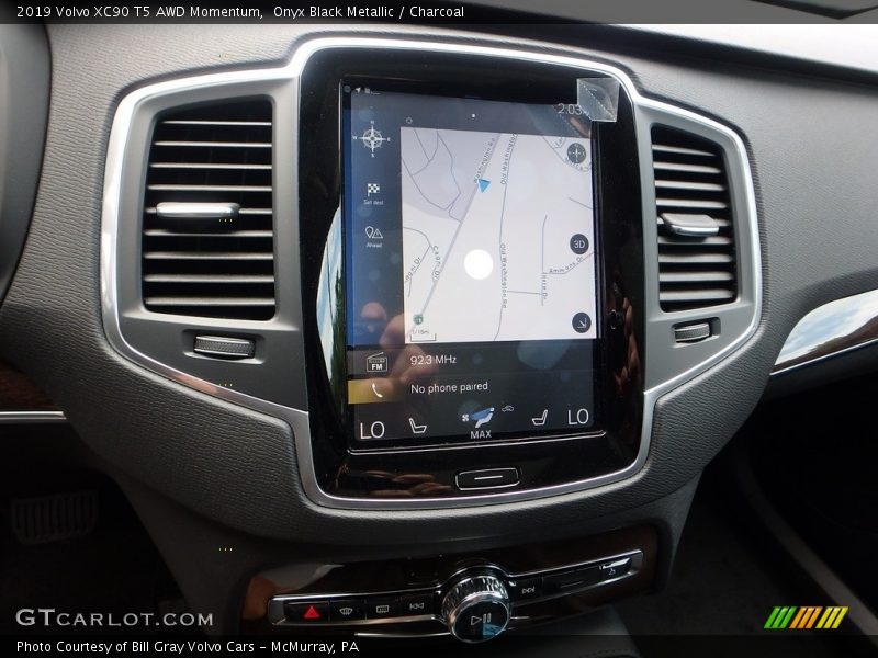 Onyx Black Metallic / Charcoal 2019 Volvo XC90 T5 AWD Momentum