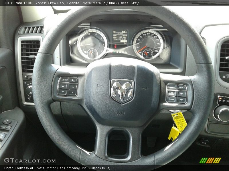 Granite Crystal Metallic / Black/Diesel Gray 2018 Ram 1500 Express Crew Cab