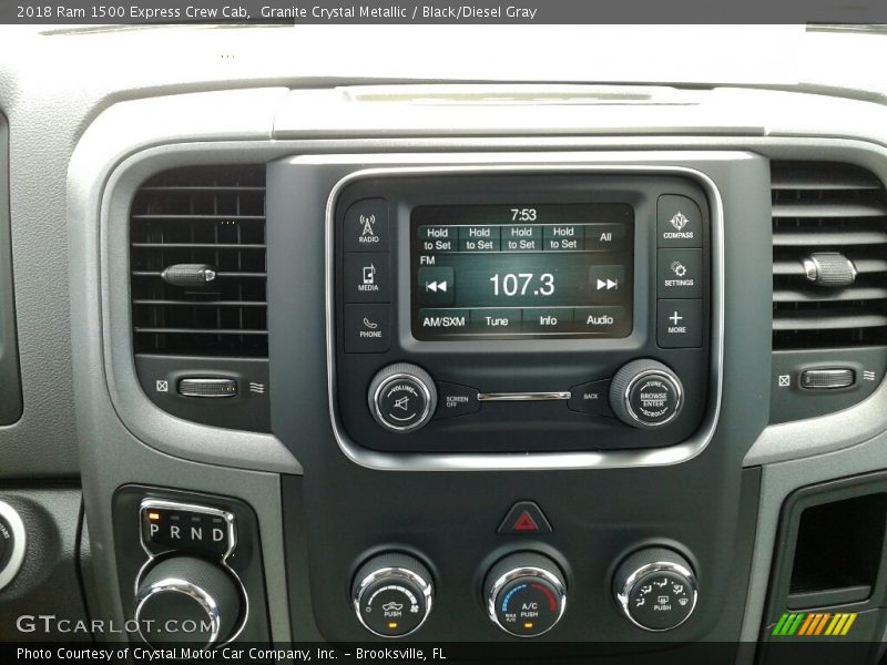 Granite Crystal Metallic / Black/Diesel Gray 2018 Ram 1500 Express Crew Cab