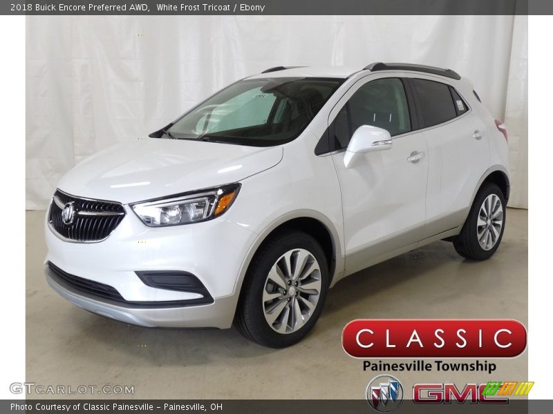 White Frost Tricoat / Ebony 2018 Buick Encore Preferred AWD