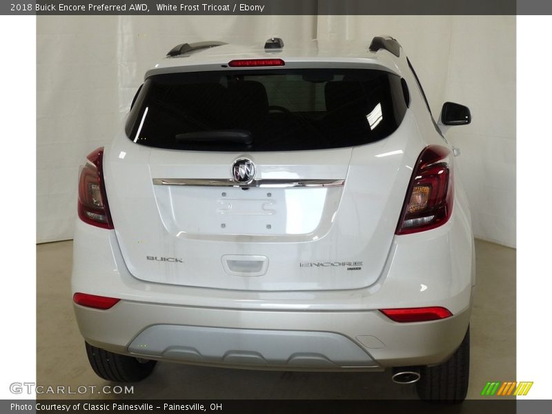 White Frost Tricoat / Ebony 2018 Buick Encore Preferred AWD