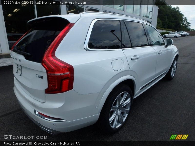 Ice White / Maroon 2019 Volvo XC90 T6 AWD Inscription