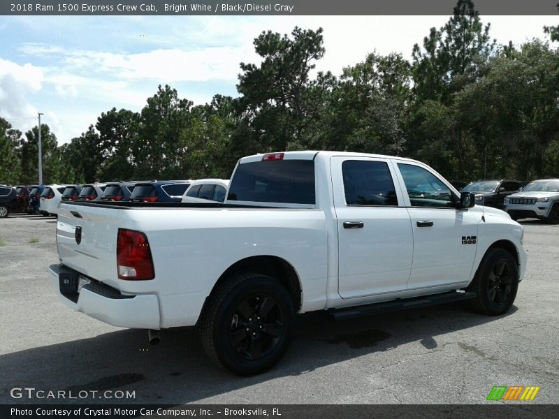 Bright White / Black/Diesel Gray 2018 Ram 1500 Express Crew Cab