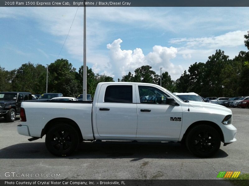 Bright White / Black/Diesel Gray 2018 Ram 1500 Express Crew Cab