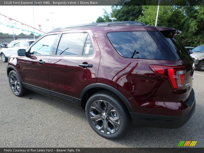 Burgundy Velvet / Ebony Black 2018 Ford Explorer Sport 4WD