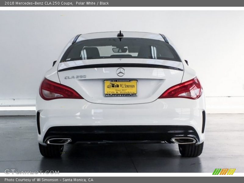 Polar White / Black 2018 Mercedes-Benz CLA 250 Coupe