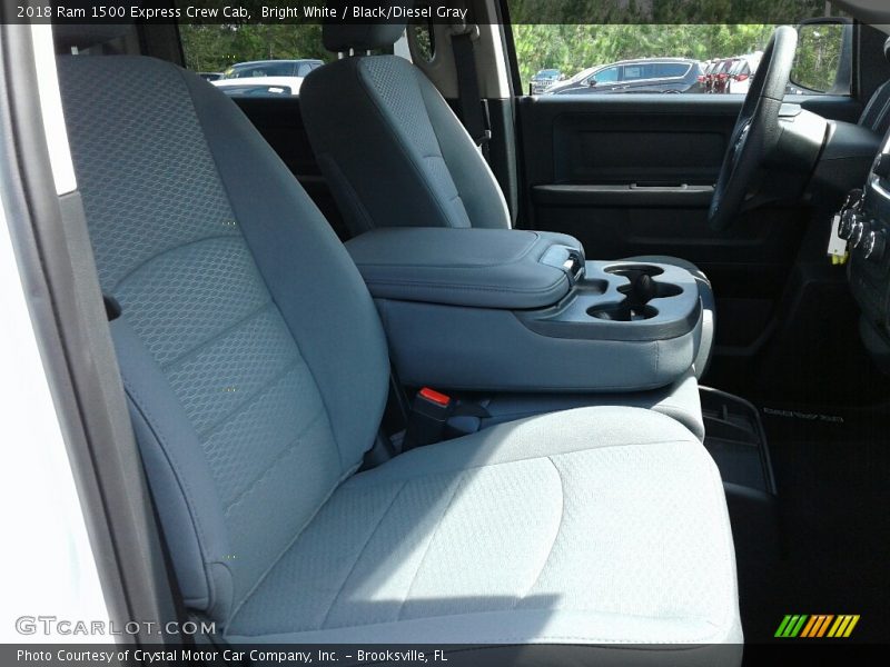 Bright White / Black/Diesel Gray 2018 Ram 1500 Express Crew Cab