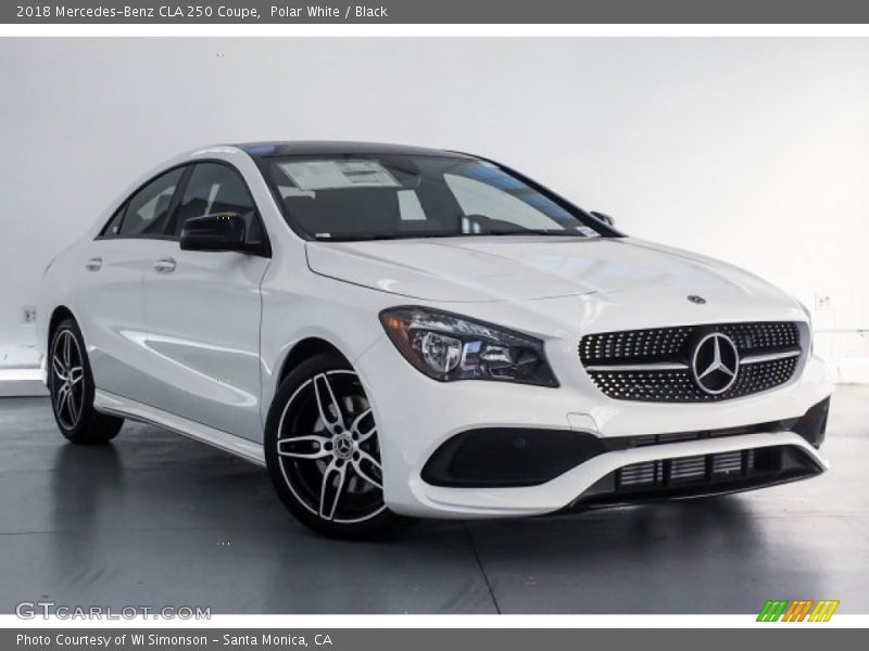 Polar White / Black 2018 Mercedes-Benz CLA 250 Coupe