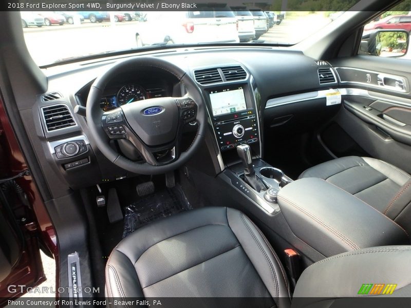 Burgundy Velvet / Ebony Black 2018 Ford Explorer Sport 4WD