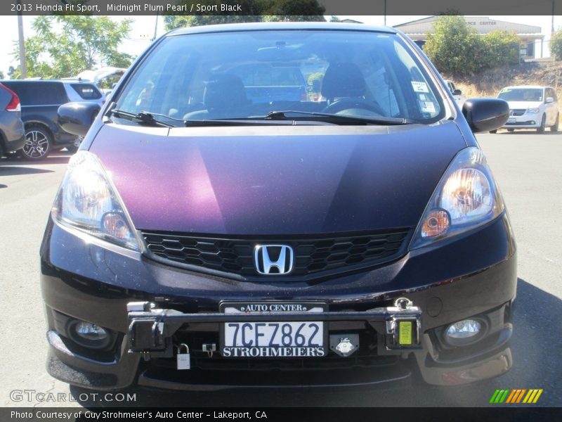 Midnight Plum Pearl / Sport Black 2013 Honda Fit Sport