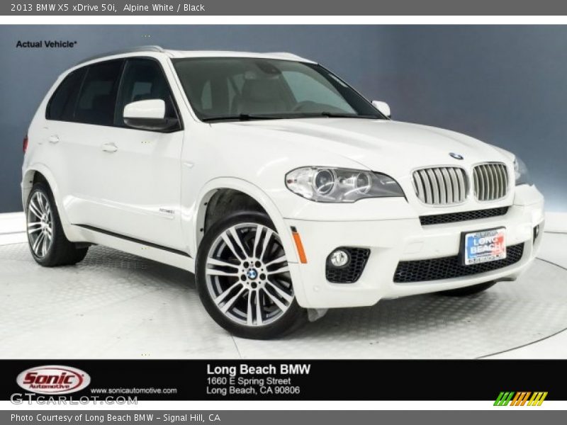 Alpine White / Black 2013 BMW X5 xDrive 50i