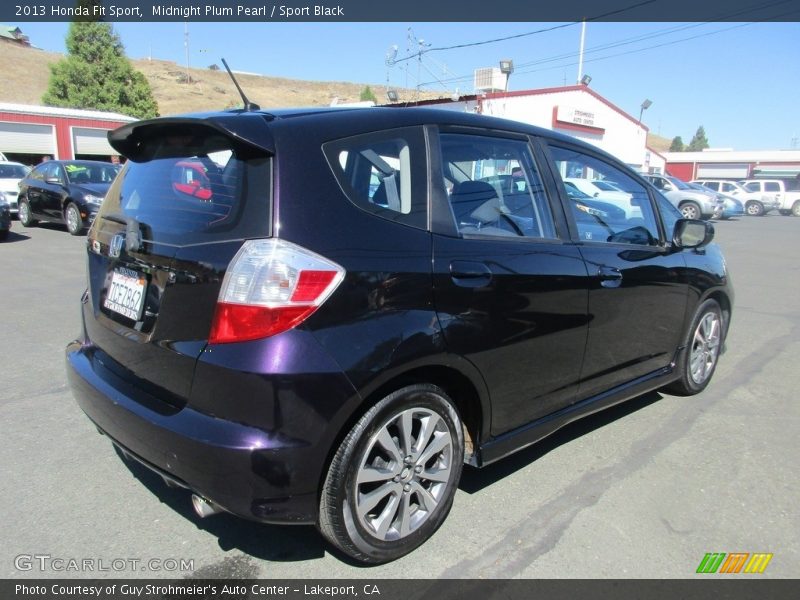 Midnight Plum Pearl / Sport Black 2013 Honda Fit Sport