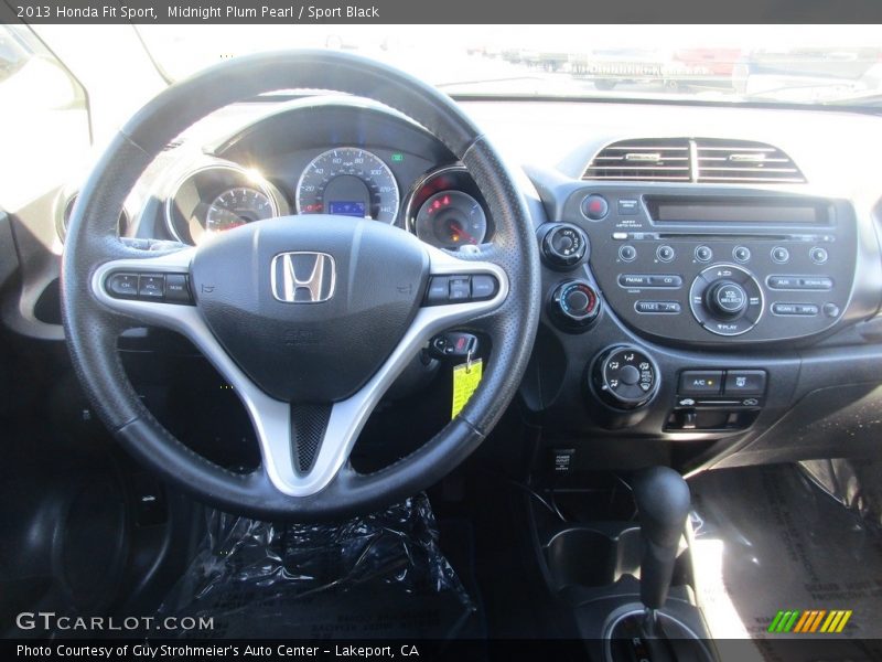 Midnight Plum Pearl / Sport Black 2013 Honda Fit Sport