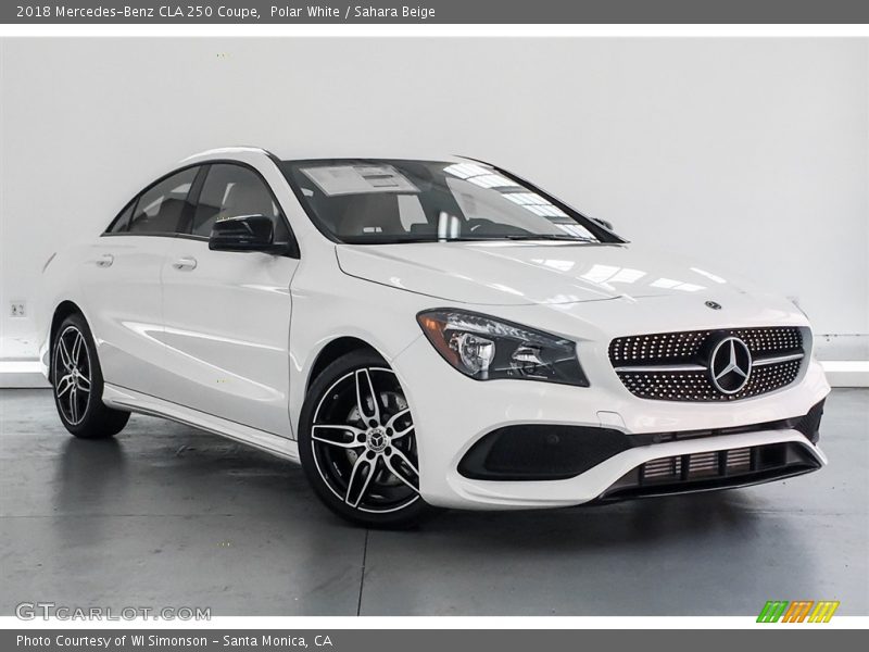 Polar White / Sahara Beige 2018 Mercedes-Benz CLA 250 Coupe