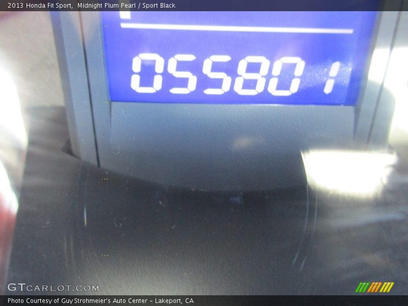 Midnight Plum Pearl / Sport Black 2013 Honda Fit Sport