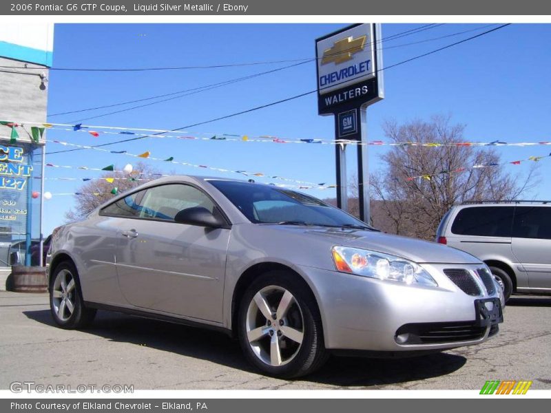 Liquid Silver Metallic / Ebony 2006 Pontiac G6 GTP Coupe