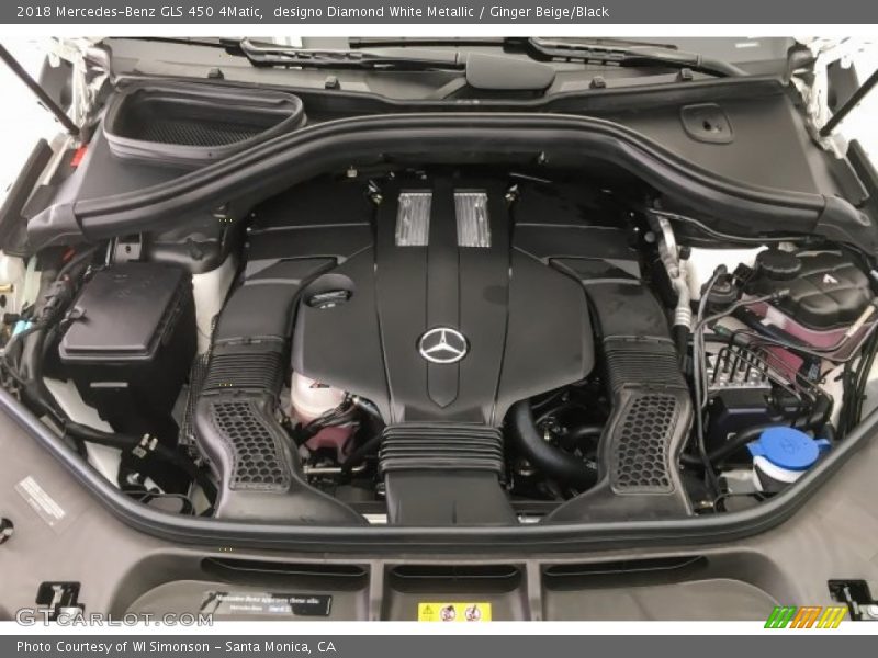 designo Diamond White Metallic / Ginger Beige/Black 2018 Mercedes-Benz GLS 450 4Matic
