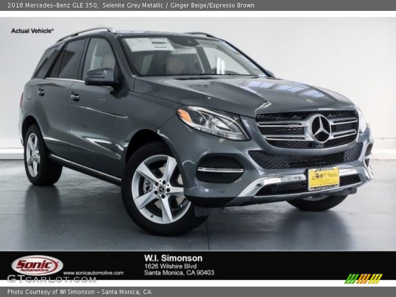 Selenite Grey Metallic / Ginger Beige/Espresso Brown 2018 Mercedes-Benz GLE 350