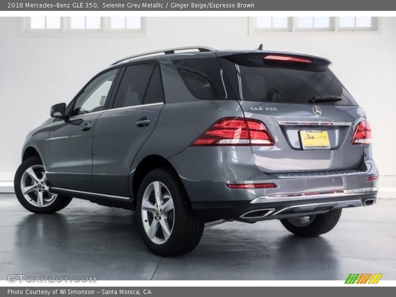 Selenite Grey Metallic / Ginger Beige/Espresso Brown 2018 Mercedes-Benz GLE 350