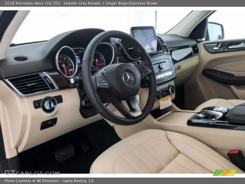 Selenite Grey Metallic / Ginger Beige/Espresso Brown 2018 Mercedes-Benz GLE 350
