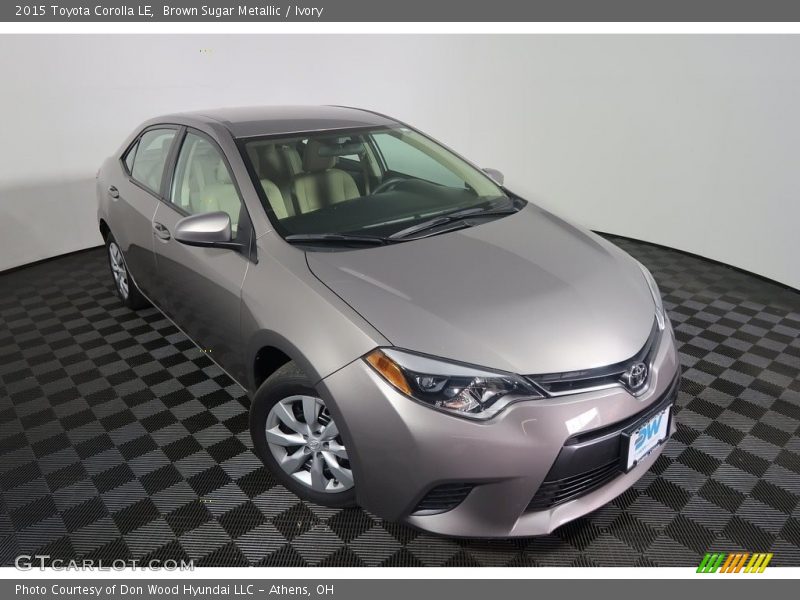 Brown Sugar Metallic / Ivory 2015 Toyota Corolla LE