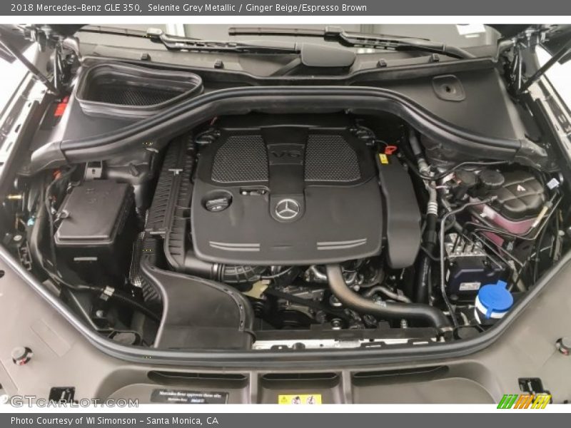 Selenite Grey Metallic / Ginger Beige/Espresso Brown 2018 Mercedes-Benz GLE 350