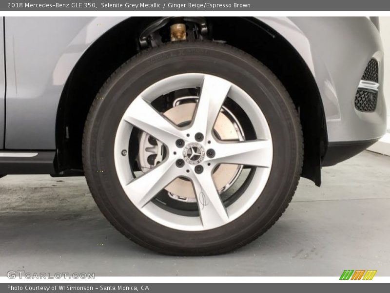 Selenite Grey Metallic / Ginger Beige/Espresso Brown 2018 Mercedes-Benz GLE 350