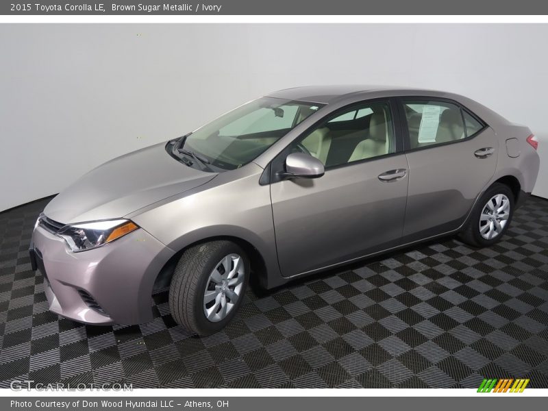 Brown Sugar Metallic / Ivory 2015 Toyota Corolla LE