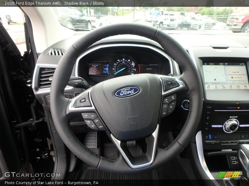 Shadow Black / Ebony 2018 Ford Edge Titanium AWD