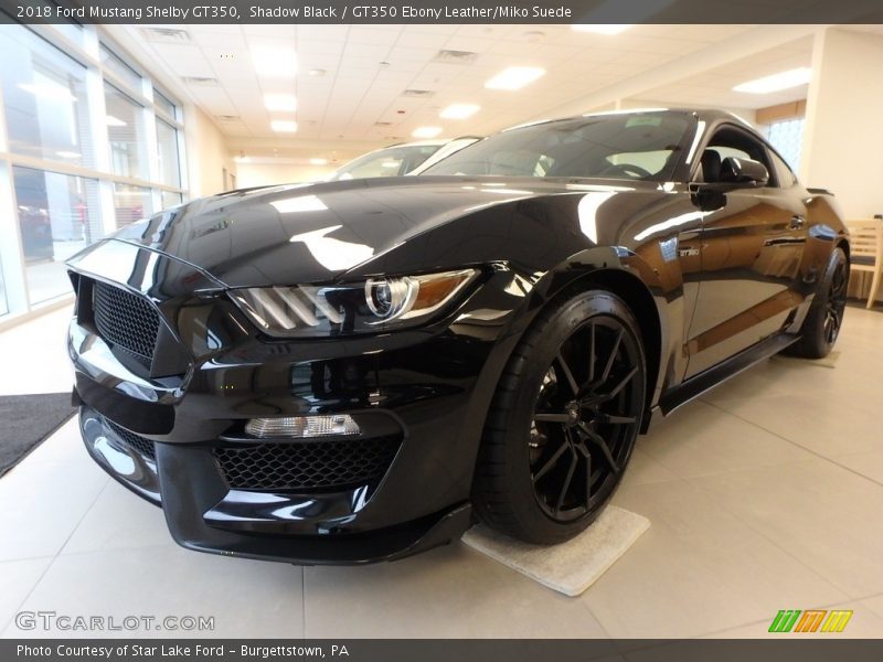 Shadow Black / GT350 Ebony Leather/Miko Suede 2018 Ford Mustang Shelby GT350
