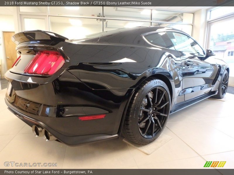 Shadow Black / GT350 Ebony Leather/Miko Suede 2018 Ford Mustang Shelby GT350