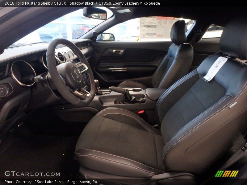 Front Seat of 2018 Mustang Shelby GT350