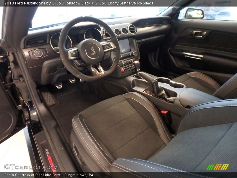  2018 Mustang Shelby GT350 GT350 Ebony Leather/Miko Suede Interior