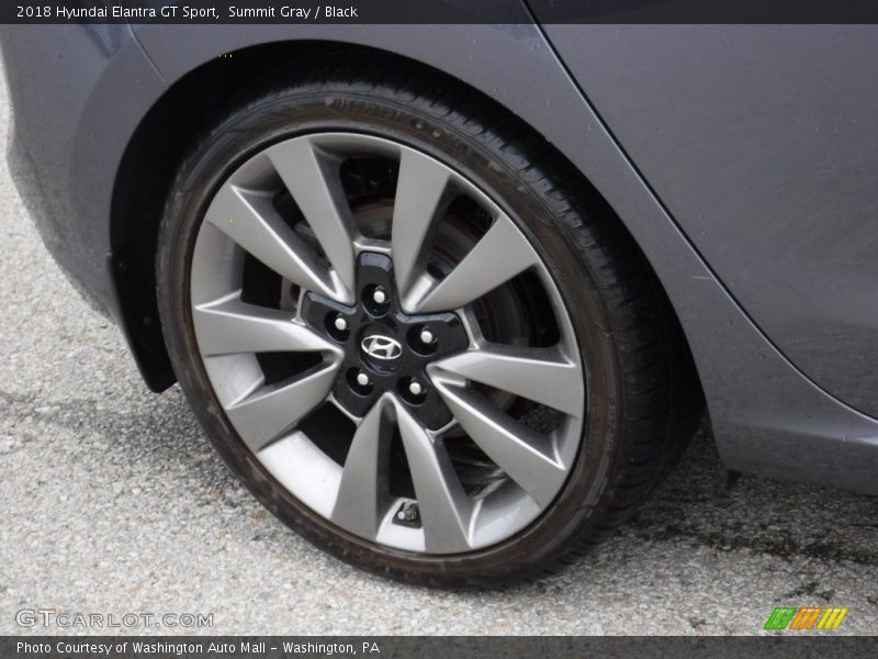 Summit Gray / Black 2018 Hyundai Elantra GT Sport