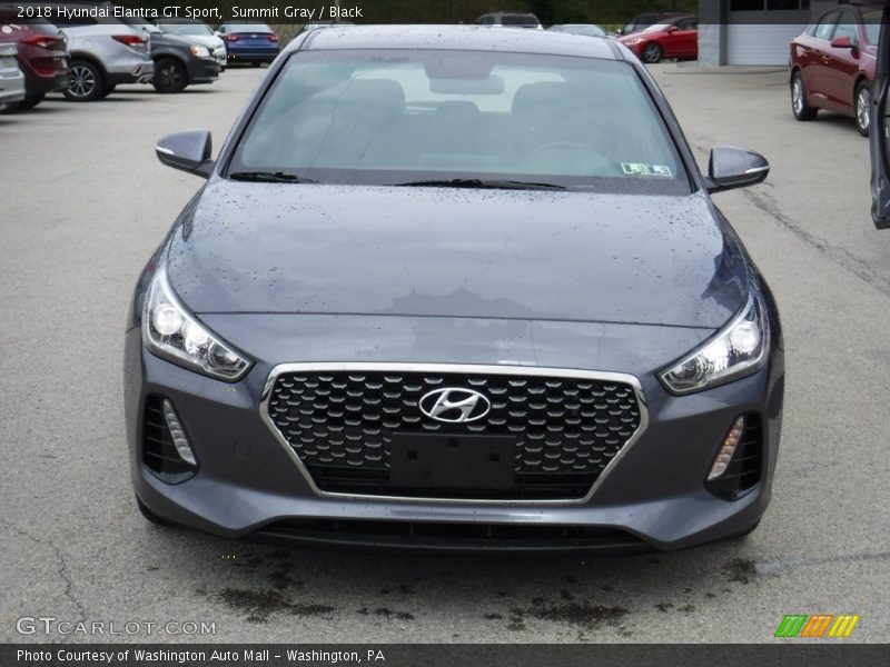 Summit Gray / Black 2018 Hyundai Elantra GT Sport