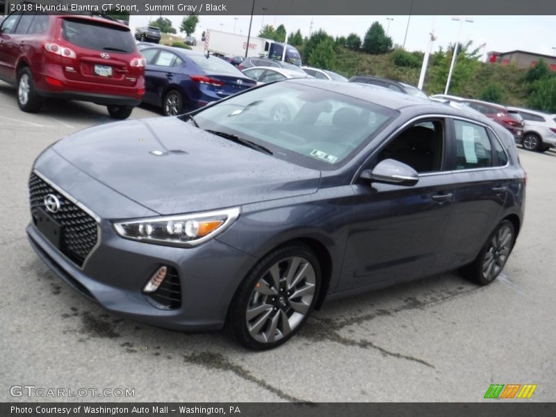 Summit Gray / Black 2018 Hyundai Elantra GT Sport