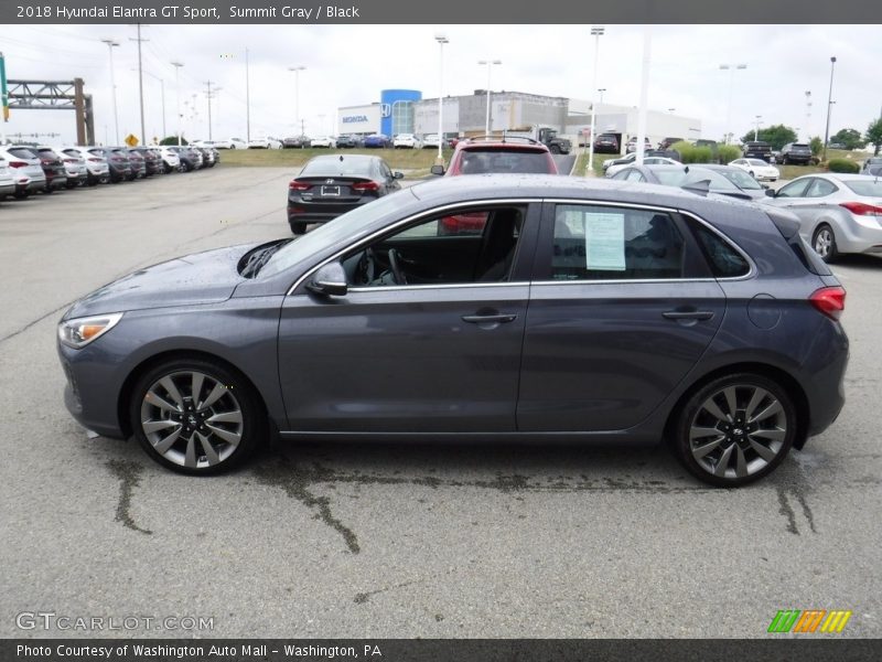 Summit Gray / Black 2018 Hyundai Elantra GT Sport
