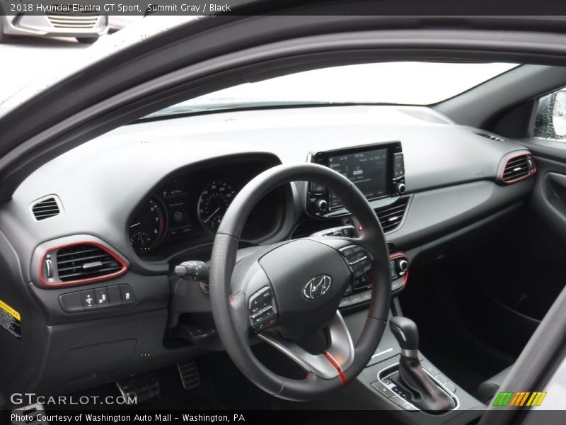 Summit Gray / Black 2018 Hyundai Elantra GT Sport