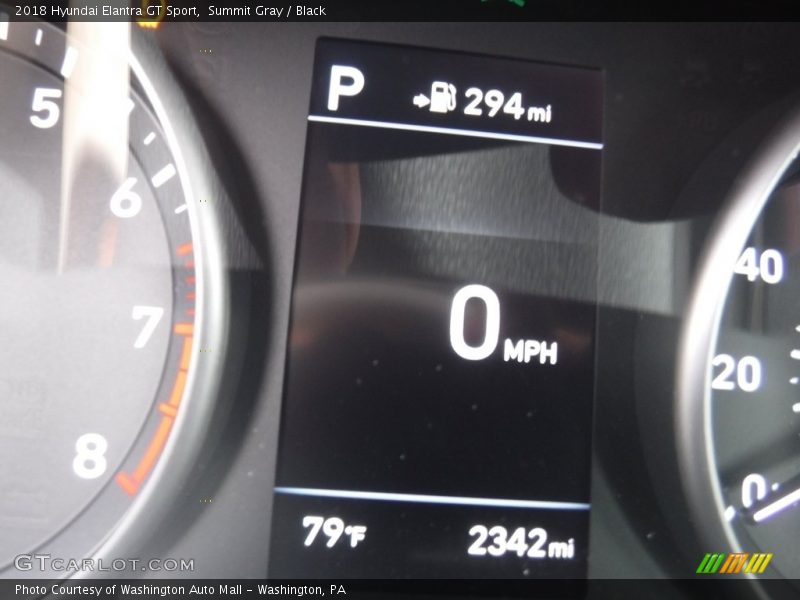 Summit Gray / Black 2018 Hyundai Elantra GT Sport