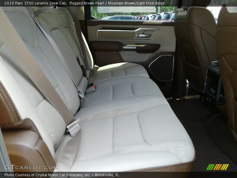 Rugged Brown Pearl / Mountain Brown/Light Frost Beige 2019 Ram 1500 Laramie Crew Cab