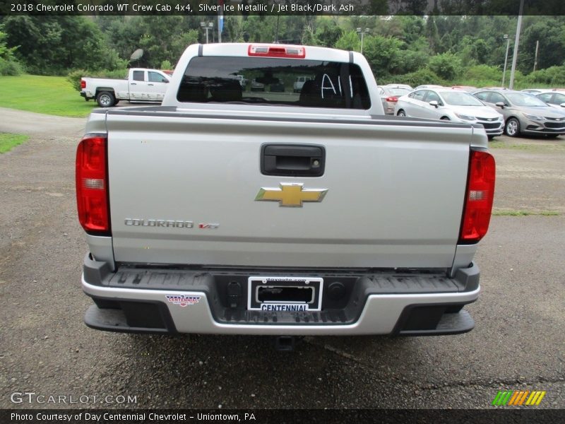 Silver Ice Metallic / Jet Black/Dark Ash 2018 Chevrolet Colorado WT Crew Cab 4x4
