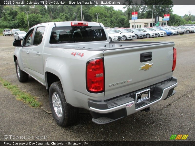 Silver Ice Metallic / Jet Black/Dark Ash 2018 Chevrolet Colorado WT Crew Cab 4x4