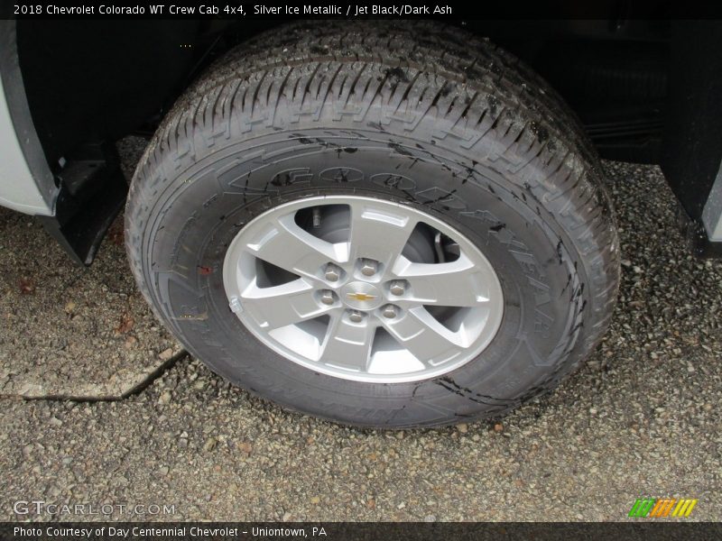 Silver Ice Metallic / Jet Black/Dark Ash 2018 Chevrolet Colorado WT Crew Cab 4x4