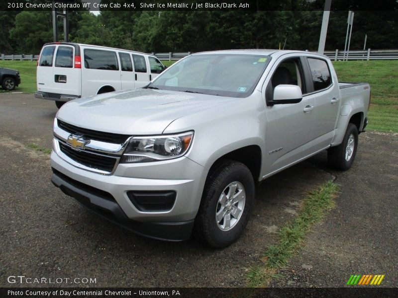 Silver Ice Metallic / Jet Black/Dark Ash 2018 Chevrolet Colorado WT Crew Cab 4x4