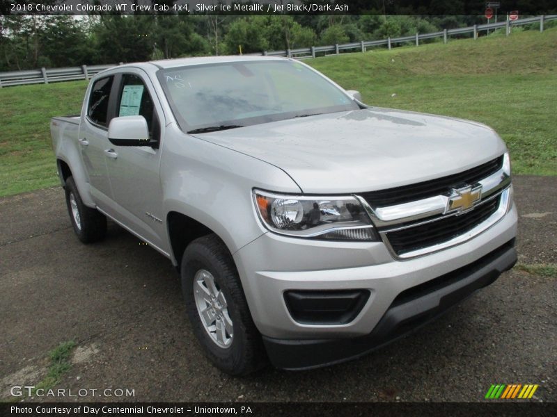Silver Ice Metallic / Jet Black/Dark Ash 2018 Chevrolet Colorado WT Crew Cab 4x4