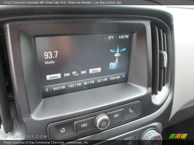 Silver Ice Metallic / Jet Black/Dark Ash 2018 Chevrolet Colorado WT Crew Cab 4x4