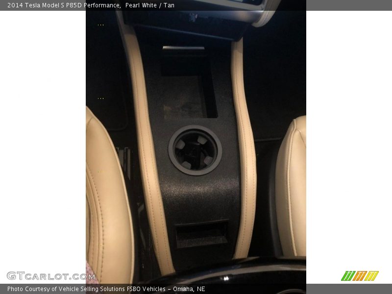 Pearl White / Tan 2014 Tesla Model S P85D Performance