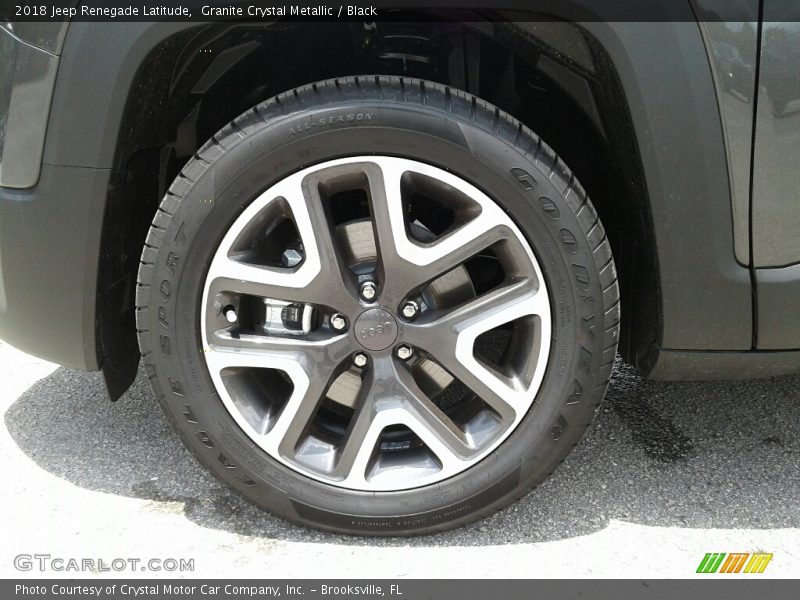 Granite Crystal Metallic / Black 2018 Jeep Renegade Latitude